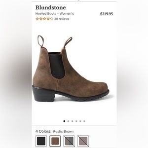 Blundstone Heeled Boots in rustic brown